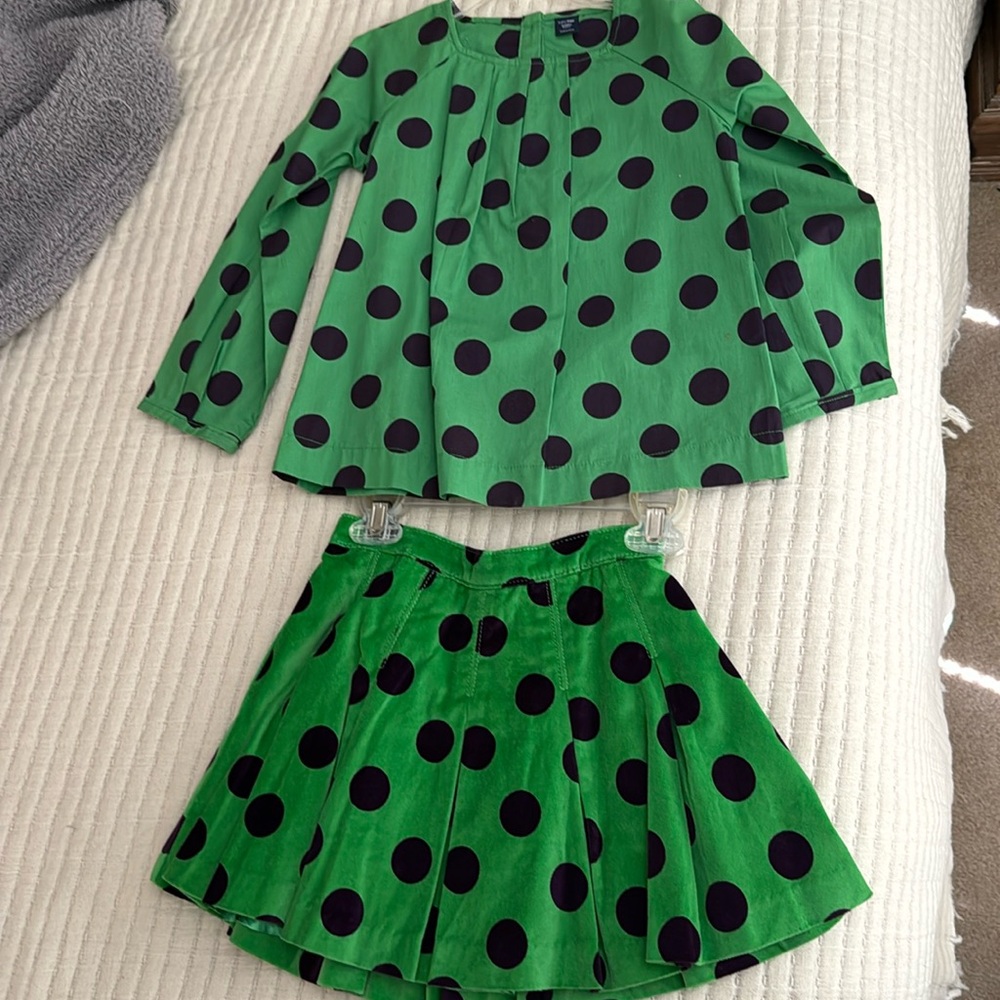 Baby Gap New never used velvet skirt and cotton top - Picture 1 of 16